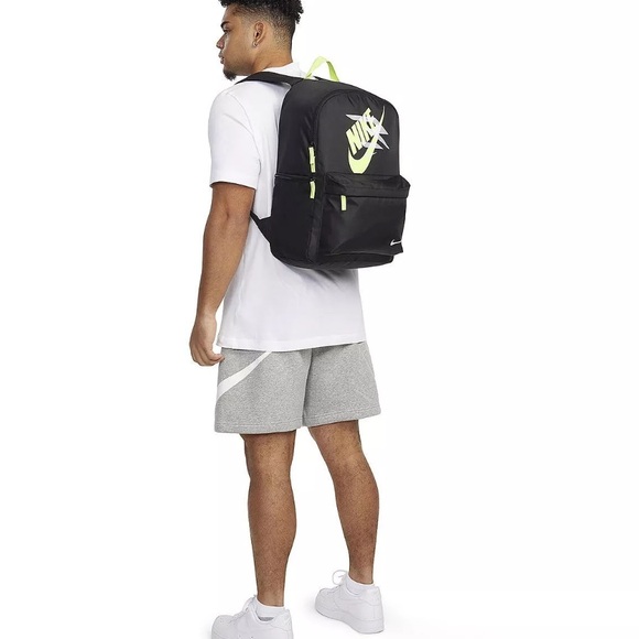 Nike 3BRAND By Russell Wilson Mash Up Backpack Black/ neon green nwot - Picture 3 of 5